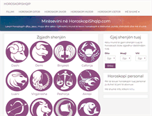 Tablet Screenshot of horoskopishqip.com